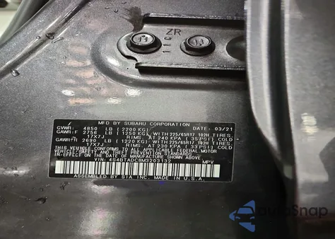 2021 Subaru Outback Premium z USA, uszkodzony, nr VIN 4S4BTADC8M3203132